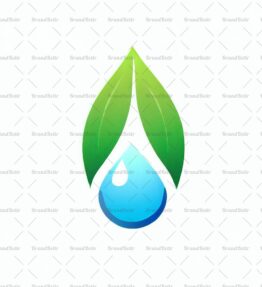 Wassertropfen und Blatt